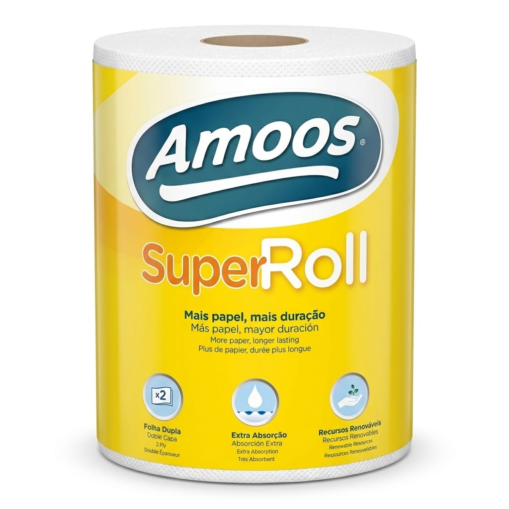Amoos SuperRoll Kitchen Multipurpose Paper Roll Amoos SuperRoll Kitchen Multipurpose Paper Roll