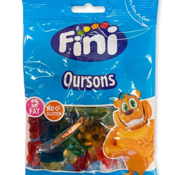 Fini Oursons 90g soft and chewy fruity gummy bears in bear shapes