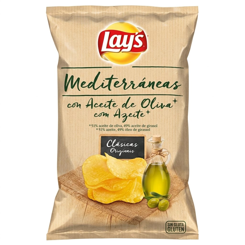 Batatas Fritas Lay’s Mediterráneas com Azeite Batatas Fritas Lay’s Mediterráneas com Azeite 120g