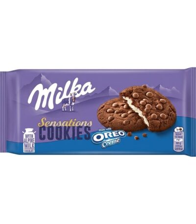 Milka Sensations Cookies Oreo Crème 156g with Alpine milk chocolate