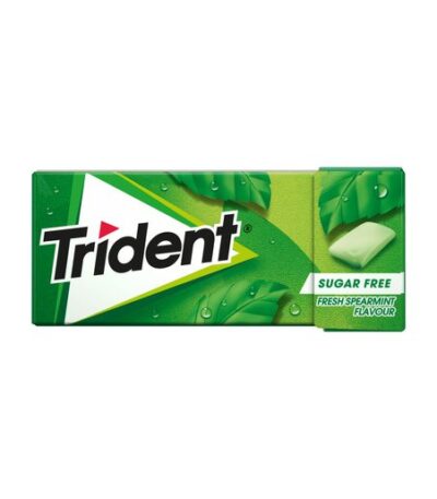 Trident Fresh Spearmint Sugar-Free Chewing Gum 14g