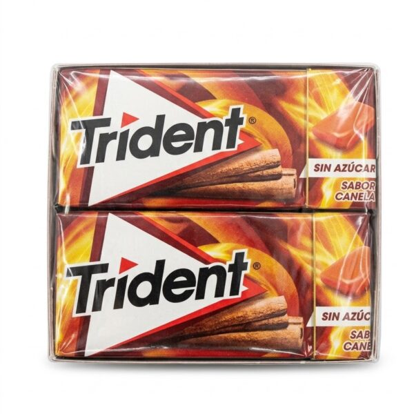 Trident Cinnamon Sugar-Free Chewing Gum 14g Sabor Canela