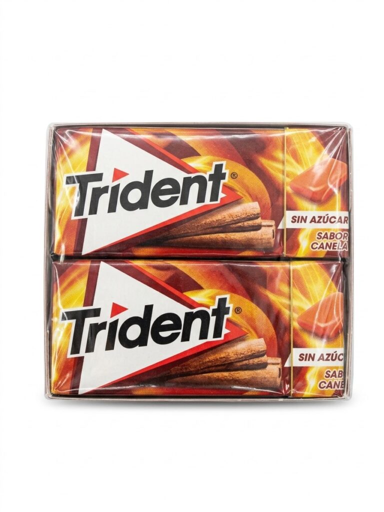 Trident Cinnamon Sugar-Free Chewing Gum 14g Sabor Canela