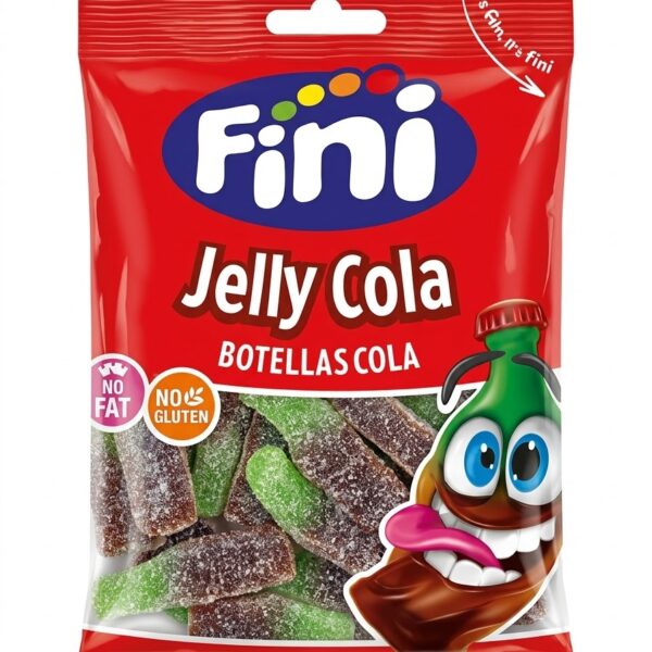 Fini Jelly Cola Gummy Candies 90g cola bottle-shaped gummies