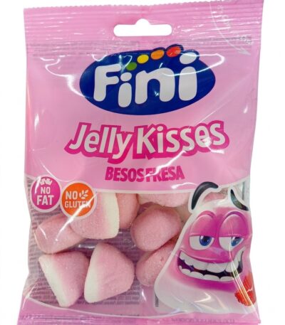 Fini Jelly Kisses Besosfresa 90g strawberry-flavoured gummy candies