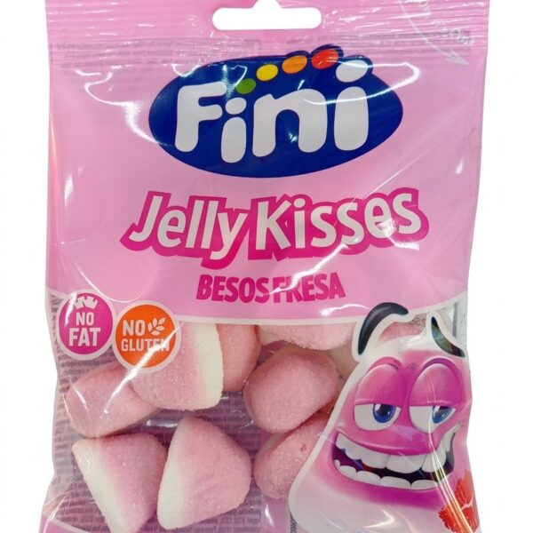 Fini Jelly Kisses Besosfresa 90g strawberry-flavoured gummy candies