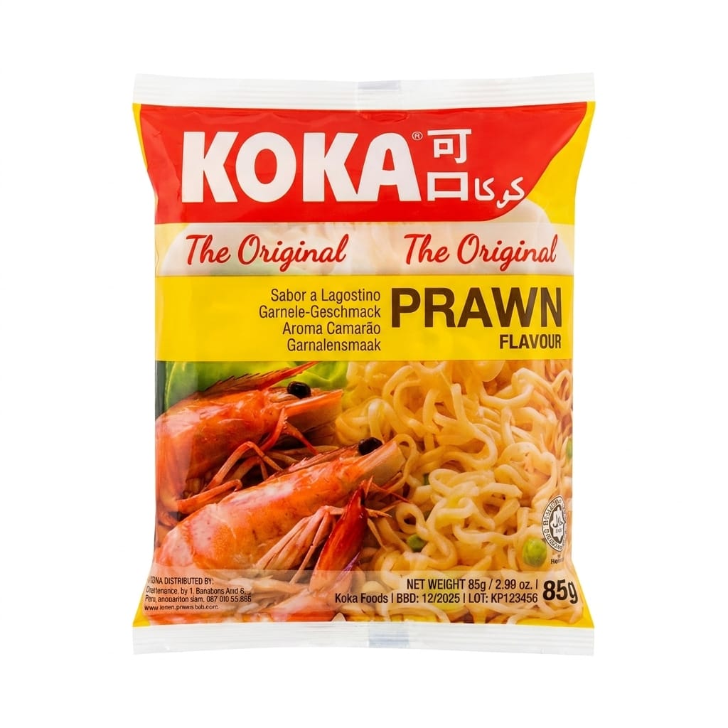 KOKA Prawn Flavour Instant Noodles 85g KOKA Prawn Flavour Instant Noodles 85g pack