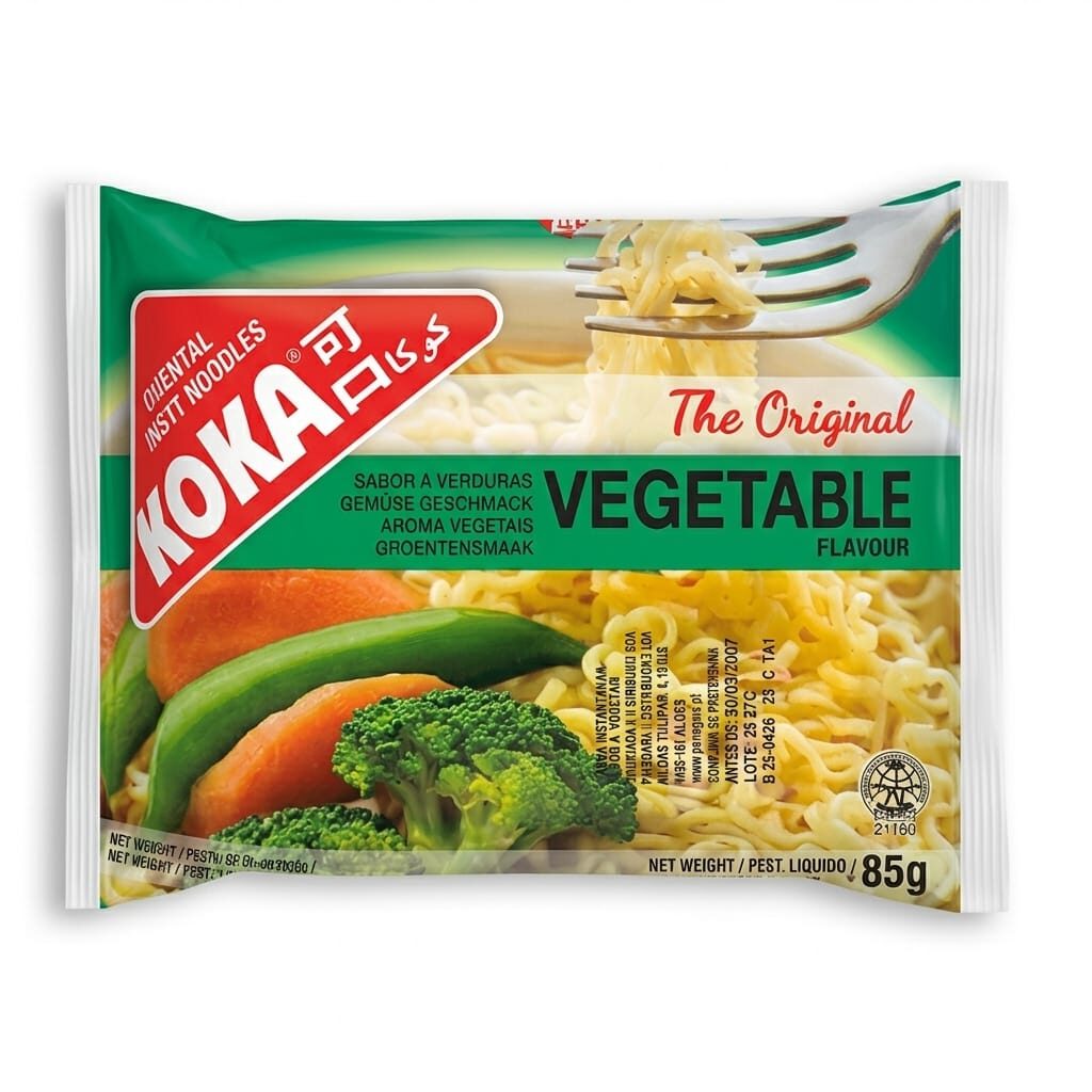 KOKA Vegetable Flavour Instant Noodles KOKA Vegetable Flavour Instant Noodles 85g