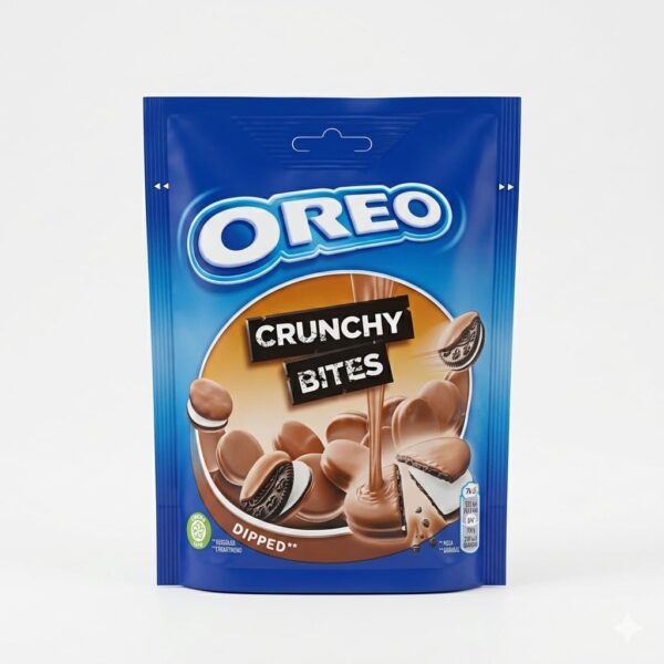 Oreo Crunchy Bites Dipped 110g crunchy cocoa biscuits with chocolate coating