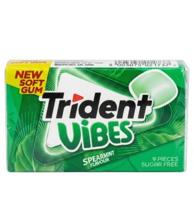 Trident Vibes Spearmint Gum Sugar-Free Chewing Gum 21g with 9 soft pieces