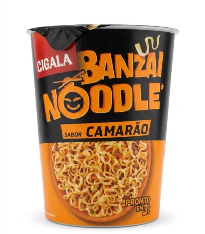 CIGALA Banzai Noodle camarão 67g instant cup noodles