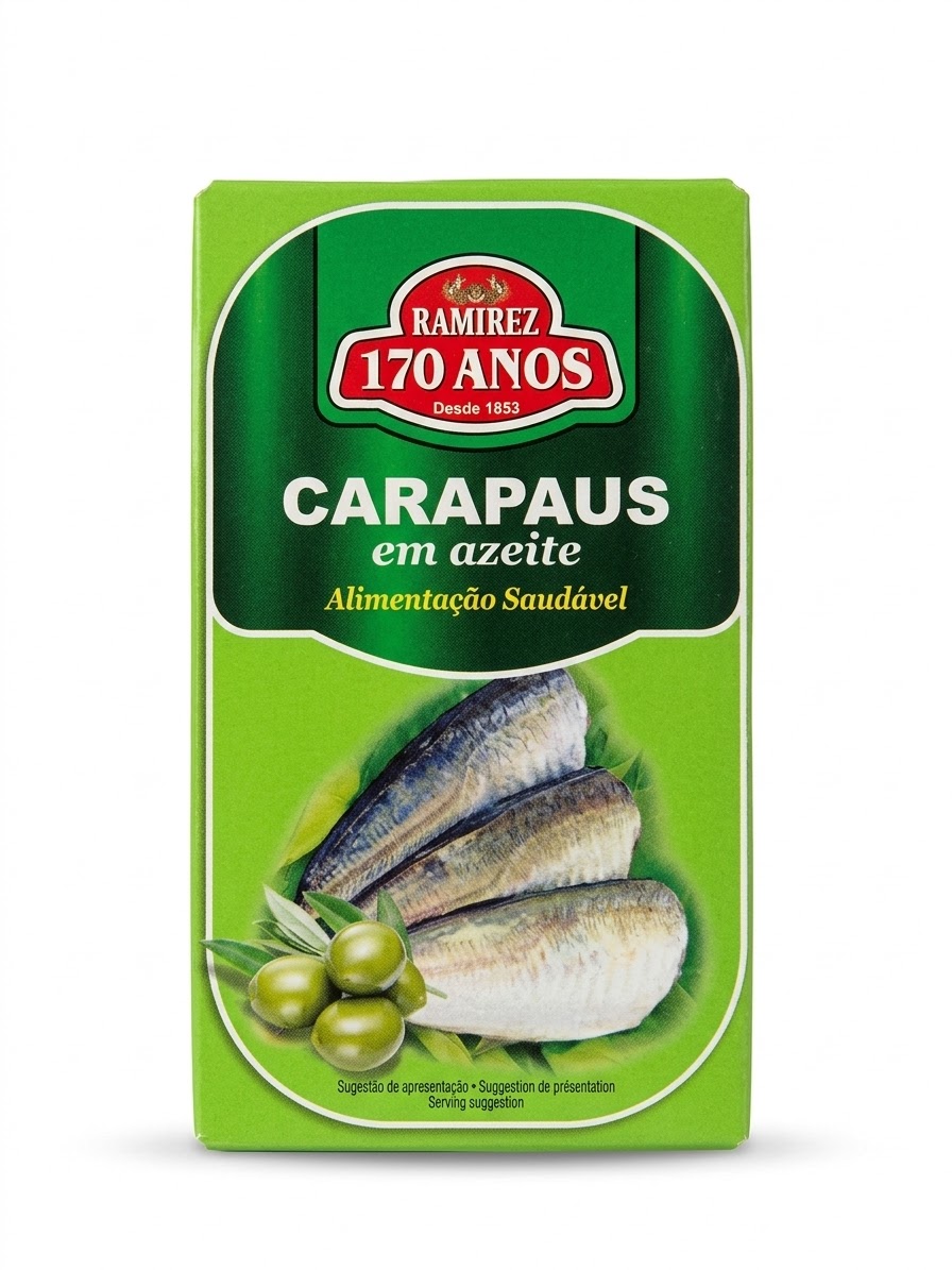 RAMIREZ CARAPAUS em azeite (90g) RAMIREZ CARAPAUS em azeite 90g Portuguese horse mackerel in olive oil