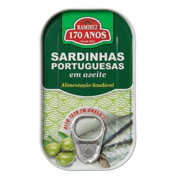 Ramirez Sardinhas Portuguese em azeitoe 1225g canned Portuguese sardines in olive oil