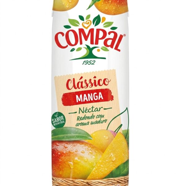 Compal Clássico Néctar de Manga 1L mango nectar carton
