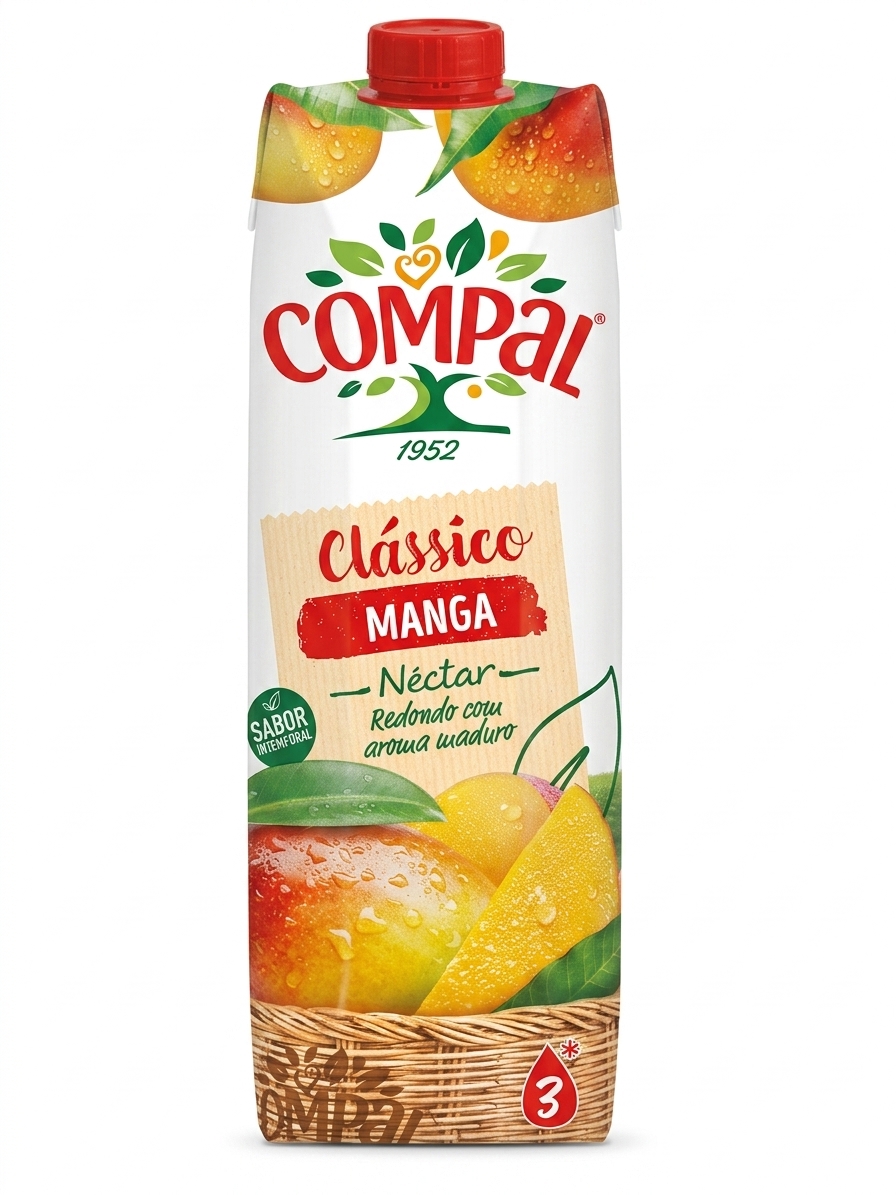 compal classic manga Compal Clássico Néctar de Manga 1L mango nectar carton