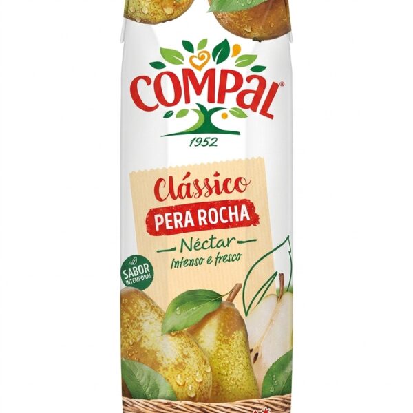 Compal Clássico Néctar de Pêra Rocha 1L pear nectar carton
