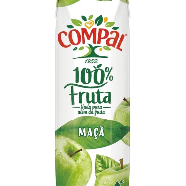 Compal 100% Fruta Maçã 1L apple juice carton